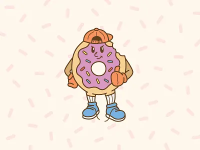 Donut Mang breakfast donut gangster sprinkles