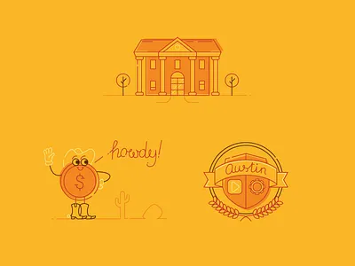 Austin, TX austin blog cowboys illustration texas