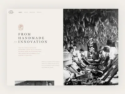 Legacy page classical leather legacy type website