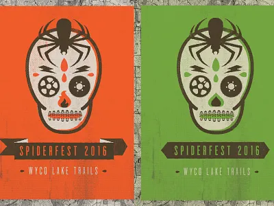 Spiderfest grunge hiking mountain biking race running skull spider spiderfest trails