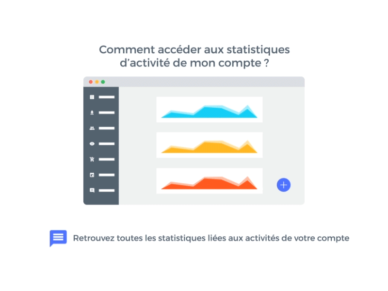 Tutorial Animation - How to browse my statistics ? after effects animation babbler browser click flat mouse statistics tutorial