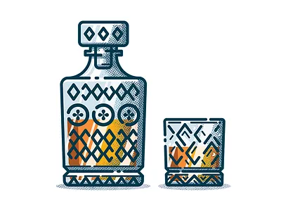 Scotch Whisky character design enisaurus freelance hire icon illustration london vector