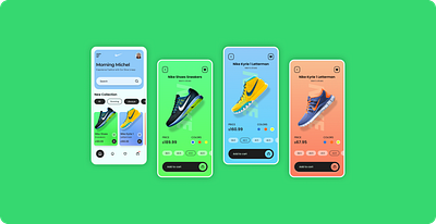 E-commerce Shoe App UI Design branding ui