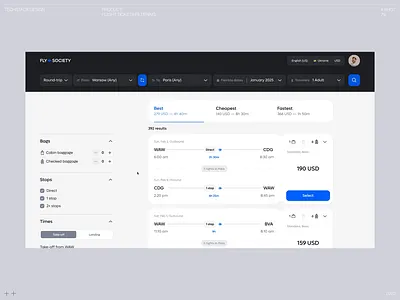 Flight Tickets Filtering active filters animation booking design filtering flight website flights interaction list microinteraction ticket booking tickets ui ui ux user friendly ux ux design ux pattern webdesign website