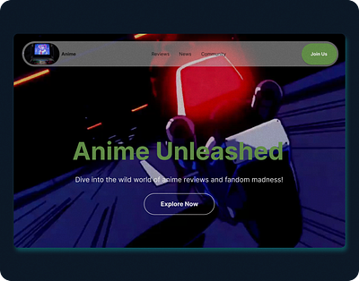 🌟 Anime Review Hub 🎥✨ anime animelandingpage app design designinspiration figma graphic design interface landingpage logo uiux webdesign