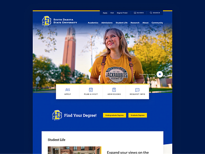 South Dakota State University higher ed website