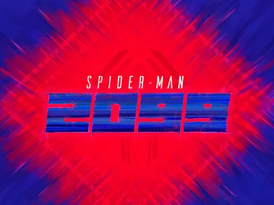 Spider-man 2099 graphic design illustration logo spider man 2099 spiderman spiderverse typography