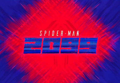 Spider-man 2099 graphic design illustration logo spider man 2099 spiderman spiderverse typography