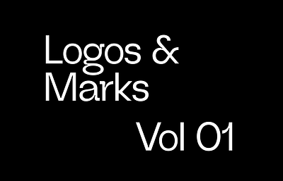 Logos&Marks Vol. 01 branding collection design graphic design illustration logo marks typography ui vector visualidentity