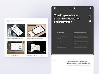 Agency Website | Brand Values brandvalues cleanlayout creativedirection designinspiration digitalagency innovativesolutions interactiondesign minimaldesign modernui portfolioshowcase ui webexperience websiteredesign