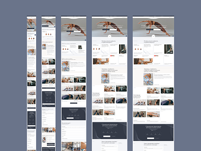 Pilates and Functional Training Studio Website aesthetic cozy design figma fitness fitness studio flat landing page main page minimalistic pilates pilates studio responsive ui ux ux ui design webdesign website website design