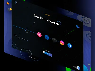 Social networks 3d mock up inclnation brand branding color schemes custom patterns gradients dark bue sa dark theme graphic design hr divider rops screws icon set icons designer illustrator ai photoshop psd portfolio book print designer proxima nova adobe fonts family senior designer typo typography ui ux designer