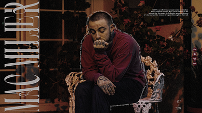 Mac Miller cozy design graphic design mac miller music poster wallpaper warm