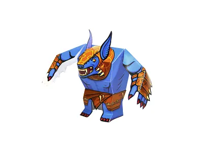 True Paper Hero champion dota hero paper craft paper toy papercraft