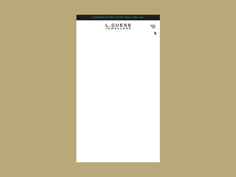 Jewellers – Mobile Navigation animation hamburger jewellers mobile navigation responsive ui user experience ux