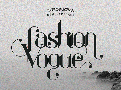 fashion vogue editorial fashion font gray head logo panakota type typeface typography whit