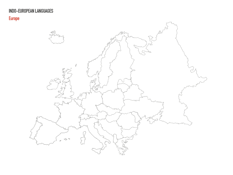 Language Map animation europe indo european language map