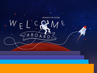 Concept astronaut concept mailer rocket space