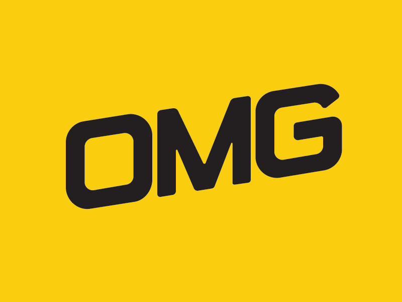 OMG branding illustration lettering monogram oh my god omg typography