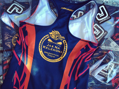 Jax Na Kelekona Jersey branding club event jersey logo outrigger outrigger canoe paddle paddlers paddling race team