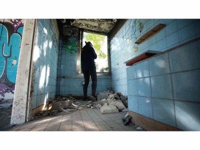 Urban Exploration, Cinemagraph #10 abandoned animated photography blue cinemagram cinemagramm cinemagraph cinemagraphs light living photo photography reflections urban