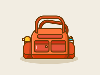 baby bag bag icon