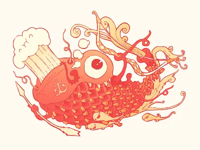 Japanese Red Carp asian carp character chinese fish funny japan japanese red seafood