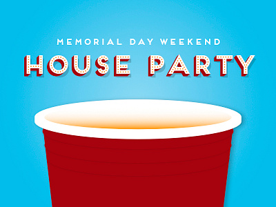 House Party illustration party solo cup