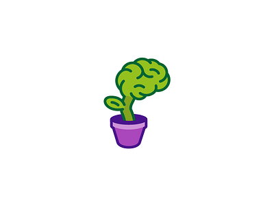 Grow your onions logo blog brain green learning logo onions plant pot purple