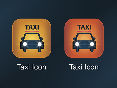 Taxi iPhone app icon app clean icon identity ios ipad iphone reflection