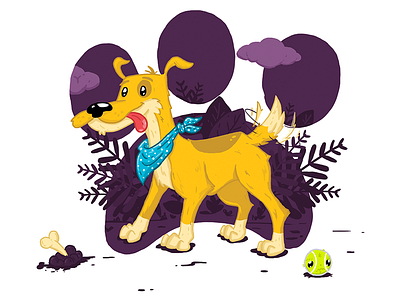 dog / huellas amistad dog friends fun illustration love perro