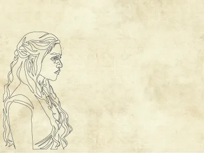 Khaleesi contour daenerys game of thrones illustration khaleesi targaryen