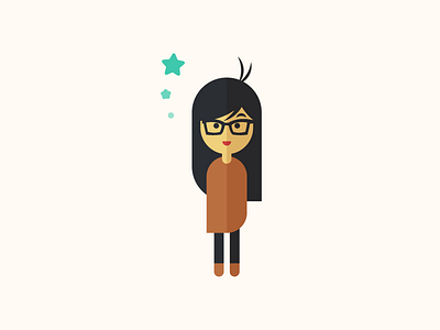 Itsa Me black hair character glasses illustration person self portrait