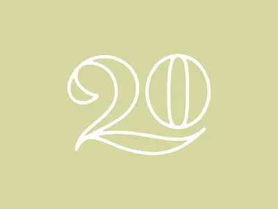 20 20 branding handlettering identity lettering logo mark