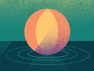 Beach Ball animation design illustration texture