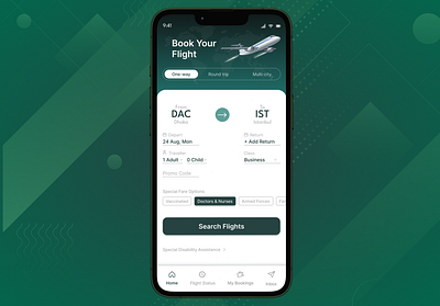 Flight Booking App appdesign bookingapp cleandesign creativedesign dailyui designinspiration dribbble flightbooking minimaldesign mobileapp mobileui productdesign travelapp ui uidesign uiuxdesigner userexperience userinterface ux uxdesign