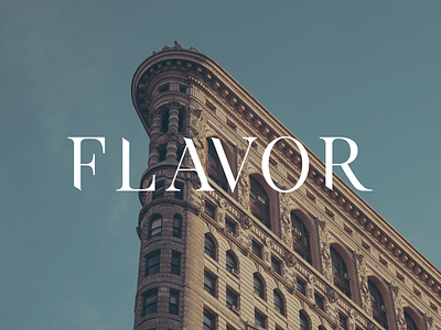 Flavor logo branding clean logo typography