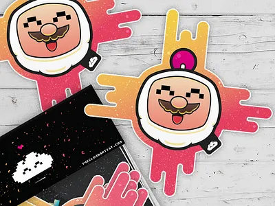 MarioXDynablaster mashup nifty stickerpack