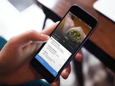Restaurant screen on iOS app design ios iphone mobile product design ui ui design visual design