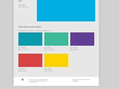 Color theme; Emblema brand branding colorfull logotype saas ui