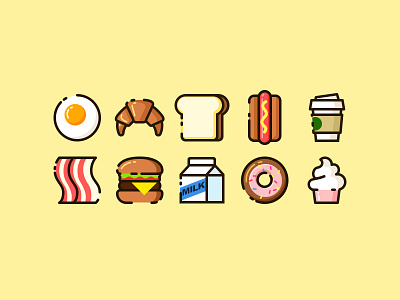 Breakfest bacon bread cake coffee doughnut egg food hamburger hotdog mike