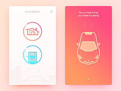 Taxi app car city color company daily ui home illustration lamborghini ui ux