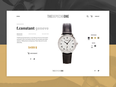 THEDEPECHEONE E-commerce beautiful commerce e ecommerce fashion minimalist online responsive shop white