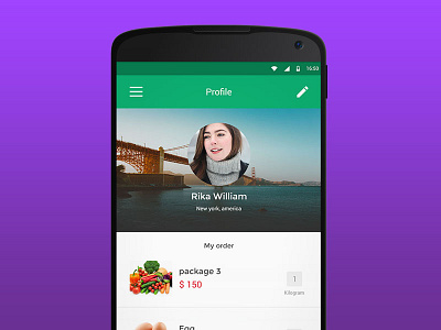 Profile App Koncotani android app application design interface mobile design profile ui ux