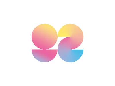 Zero Two Logo clean concept corporate design gradient logo mark simple