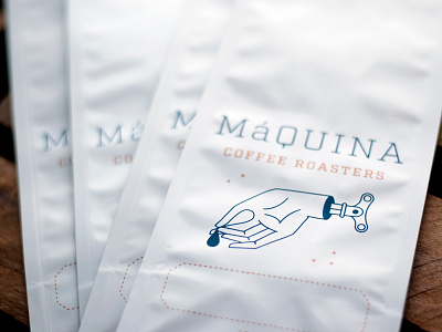 Maquina bags bag coffee logo packaging