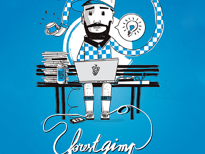 Forest Gimp illustration vector