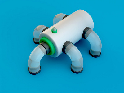 Plastic thing 3d body c4d cinema4d hdri legs pipe plastic render tube