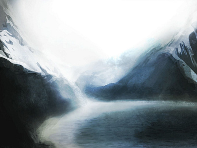 Mountains quickdraw art dark drawing illustration mountains snow vector
