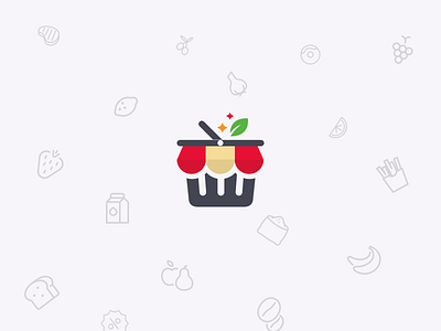 Online Grocery Shop - Branding branding ecommerce icon logo